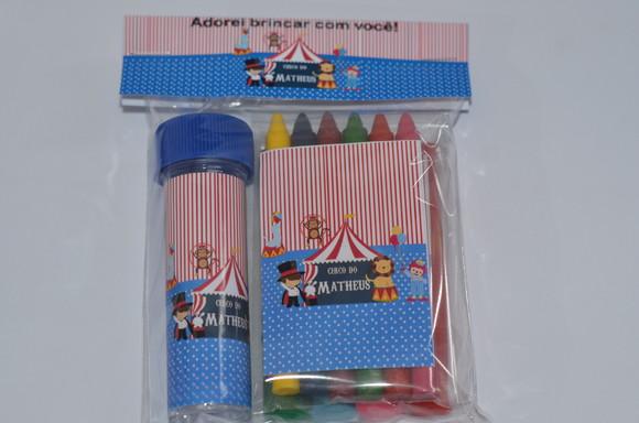 Kit Massinha, Giz de Cera e Bolinha de Sabão Circo