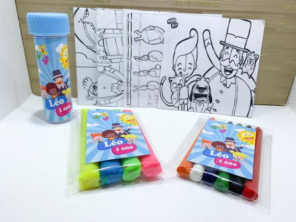 Kit Massinha, Giz de Cera e Bolinha de Sabão Mundo Bita