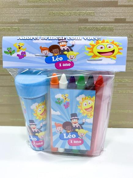 Kit Massinha, Giz de Cera e Bolinha de Sabão Mundo Bita