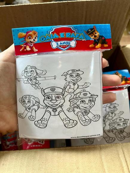 Kit Massinha, Giz de Cera e Bolinha de Sabão Patrulha Canina