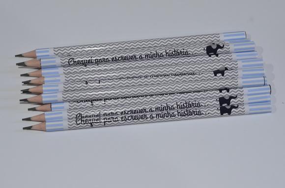 Lápis Personalizado Elefante Chevron