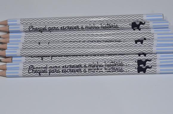 Lápis Personalizado Elefante Chevron