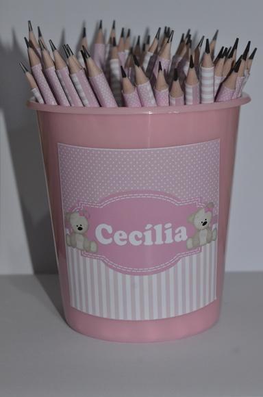 Lápis Personalizado Ursinho