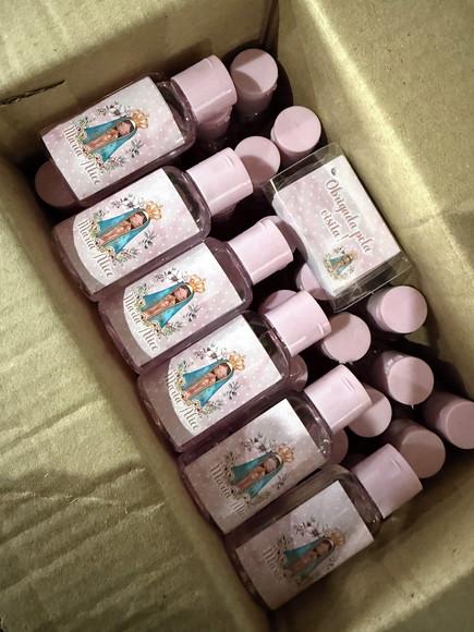 Lembrancinha Álcool Gel Santinha