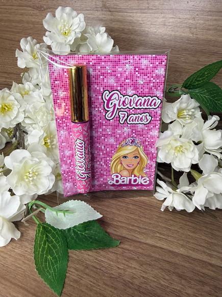 Lip Gloss com Card Personalizado Barbie