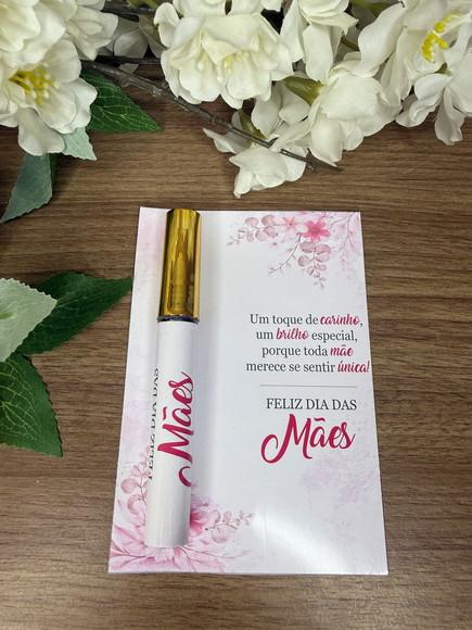 Lip Gloss com Card Personalizado Dia das Mães