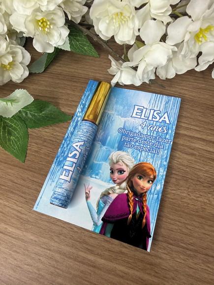 Lip Gloss com Card Personalizado Frozen