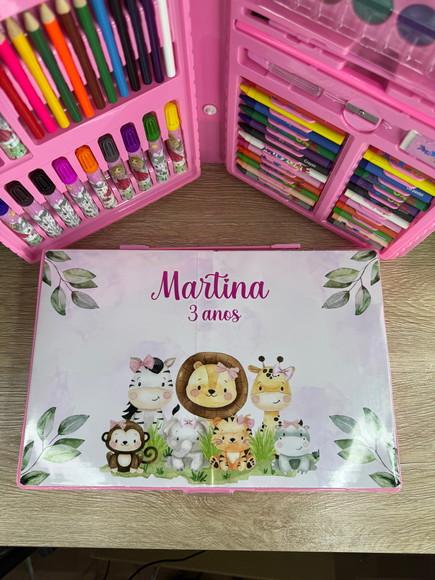 Maleta de Pintura Super Luxo Personalizada 68 Peças Safari