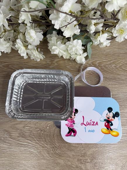 Marmitinha Personalizada 250g Mickey e Minnie