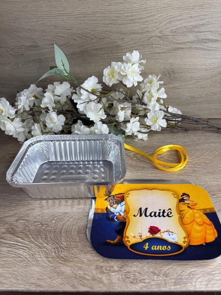 Marmitinha Personalizada Bela e a Fera (500g)