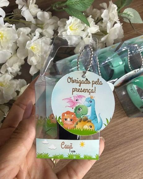 Relógio Digital Infantil com Caixinha Personaliz. Dino Baby