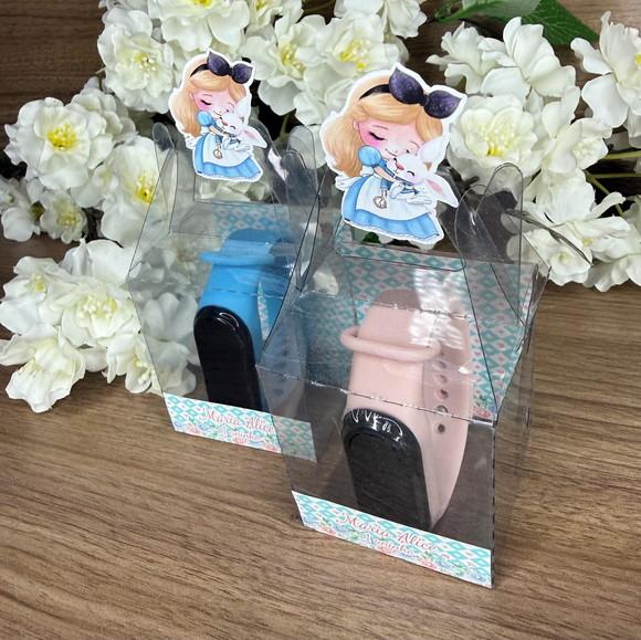 Relógio Digital Infantil com Caixinha Personalizada Alice