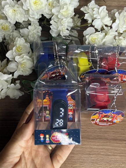 Relógio Digital Infantil com Caixinha Personalizada Circo