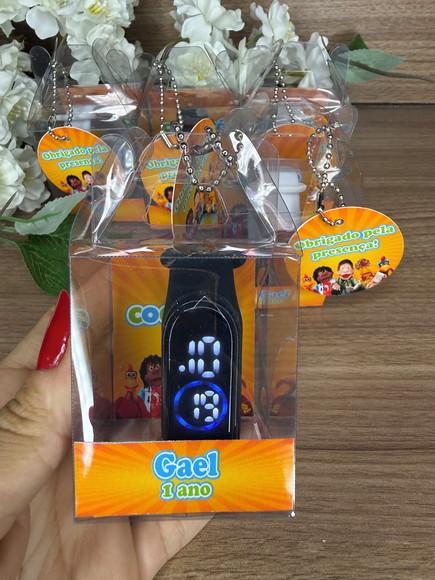 Relógio Digital Infantil com Caixinha Personalizada Cocoricó