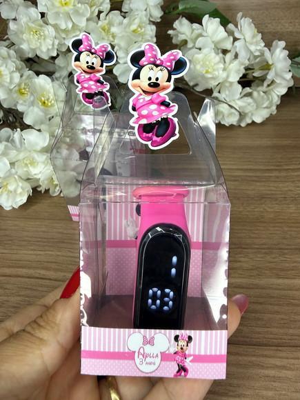Relógio Digital Infantil com Caixinha Personalizada Minnie