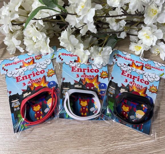 Relógio Digital Infantil Personalizado Heróis