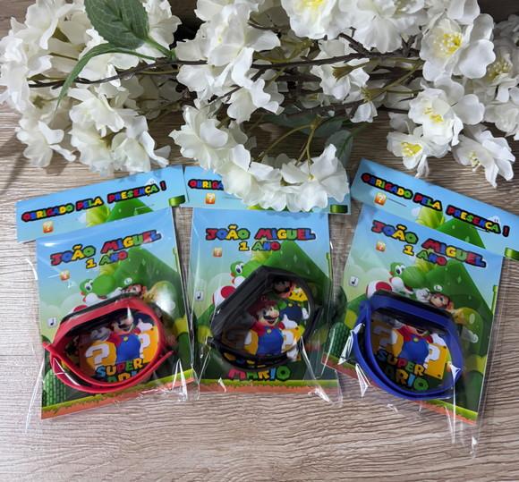 Relógio Digital Infantil Personalizado Super Mario