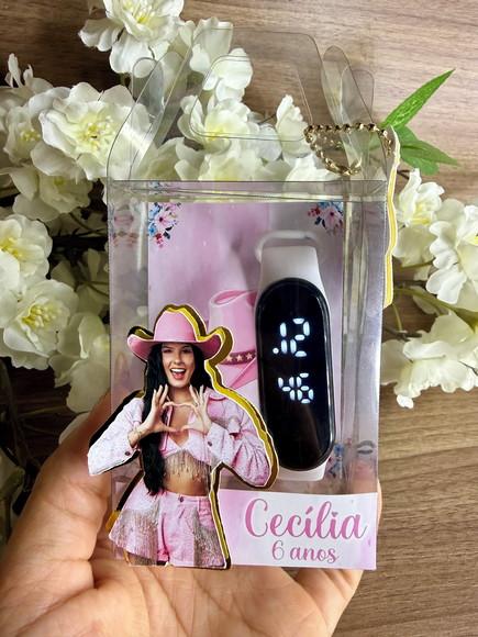 Relógio Digital Luxo com Caixa Personalizada Ana Castela