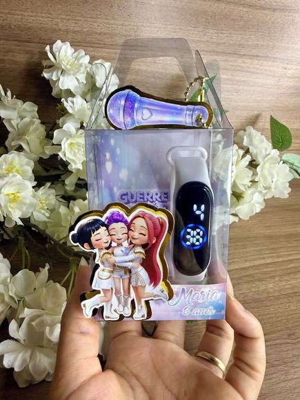 Relógio Digital Luxo com Caixa Personalizada Guerreiras Kpop