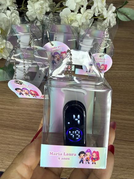 Relógio Infantil com Caixinha Personalizada Guerreiras K-pop