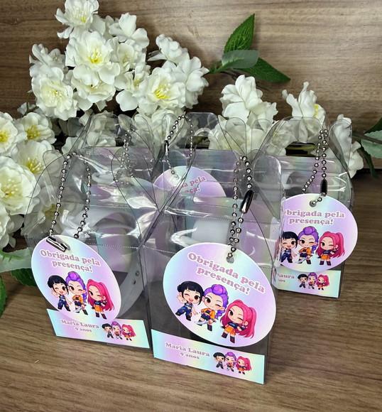 Relógio Infantil com Caixinha Personalizada Guerreiras K-pop