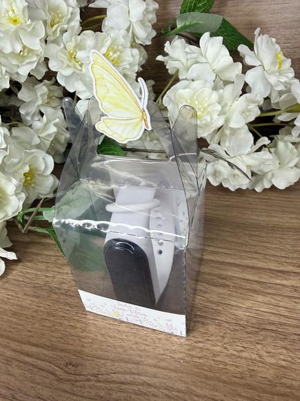 Relógio Infantil com Caixinha Personalizada Jardim Borboleta