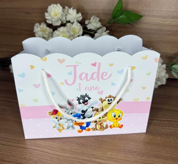 Sacola Nuvem Personalizada Baby Looney Tunes