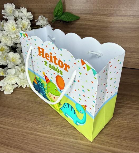 Sacola Nuvem Personalizada Dino Baby