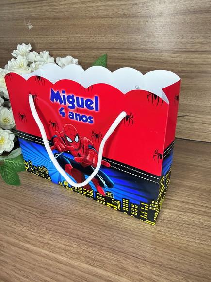 Sacola Nuvem Personalizada Homem Aranha