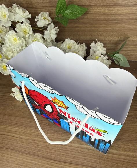 Sacola Nuvem Personalizada Homem Aranha Cute