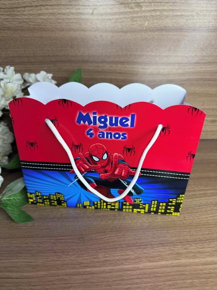 Sacola Nuvem Personalizada Homem Aranha