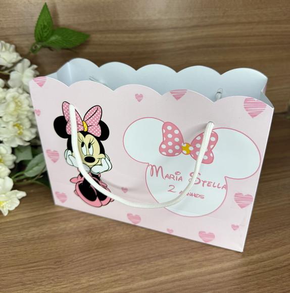 Sacola Nuvem Personalizada Minnie Rosa