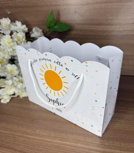 Sacola Nuvem Personalizada Primeira Volta ao Sol