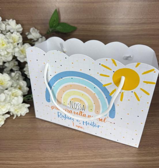 Sacola Nuvem Personalizada Primeira Volta ao Sol