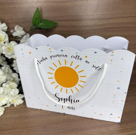 Sacola Nuvem Personalizada Primeira Volta ao Sol