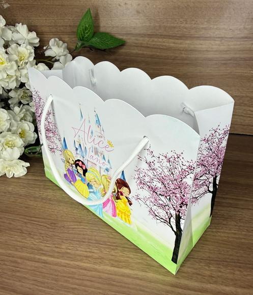 Sacola Nuvem Personalizada Princesas Cute