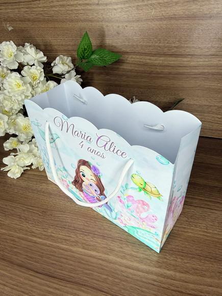Sacola Nuvem Personalizada Sereia