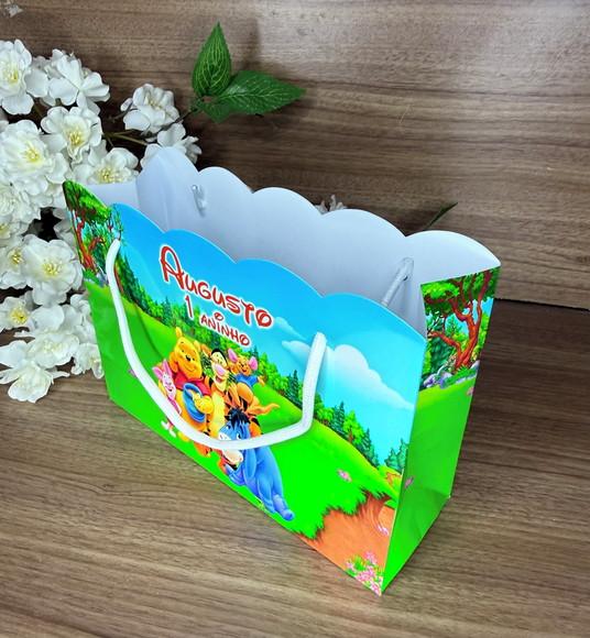 Sacola Nuvem Personalizada Ursinho Pooh