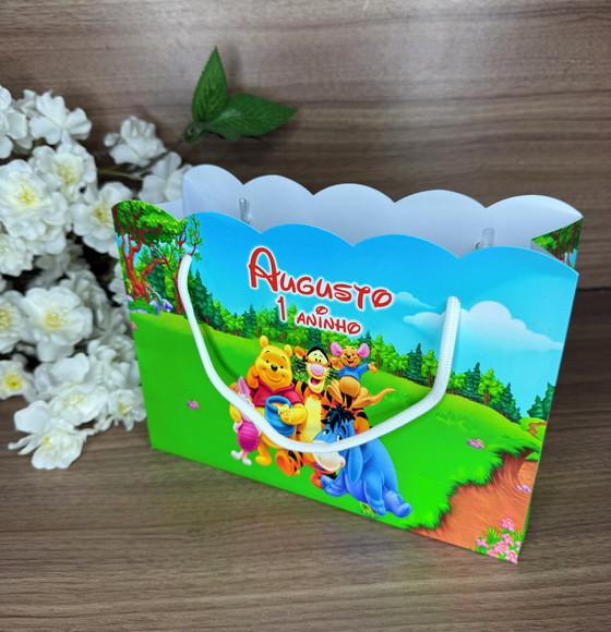 Sacola Nuvem Personalizada Ursinho Pooh