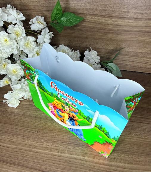 Sacola Nuvem Personalizada Ursinho Pooh