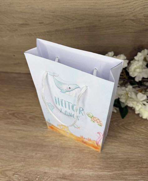 Sacola Personalizada 22x13 Fundo do Mar