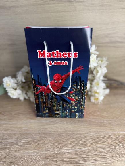 Sacola Personalizada 22x13 Homem Aranha