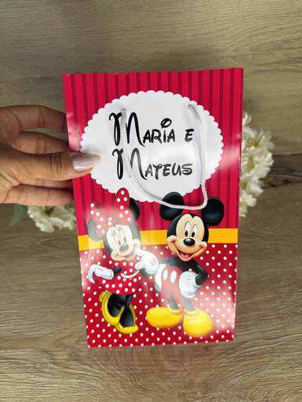 Sacola Personalizada 22x13 Mickey e Minnie