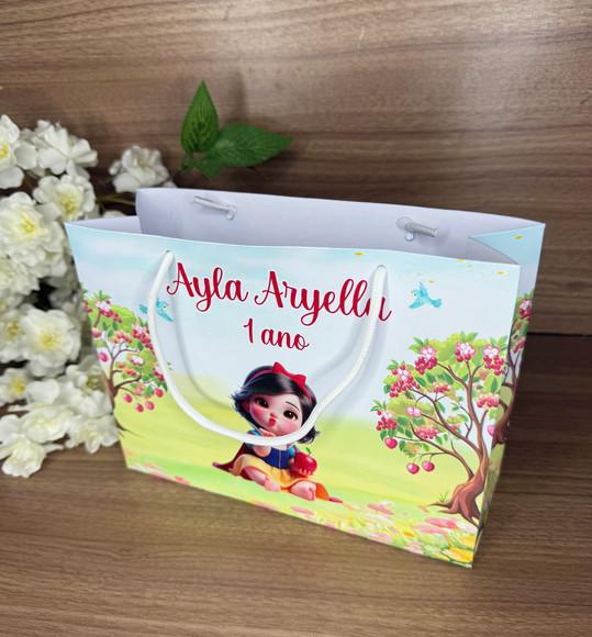 Sacola Personalizada Branca de Neve Cute