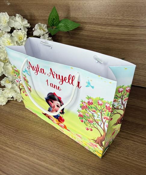 Sacola Personalizada Branca de Neve Cute