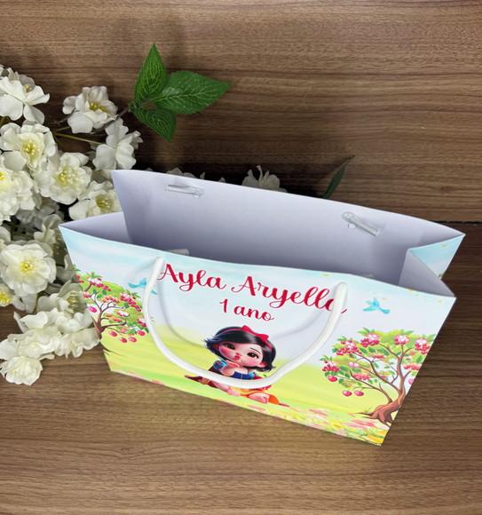 Sacola Personalizada Branca de Neve Cute