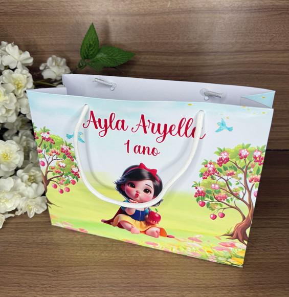 Sacola Personalizada Branca de Neve Cute