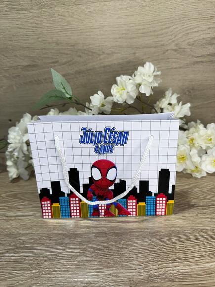 Sacolinha Personalizada 15x11 Homem Aranha Cute