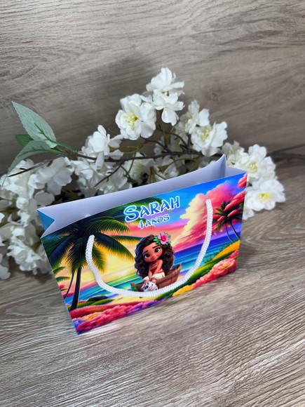 Sacolinha Personalizada 15x11 Moana Cute