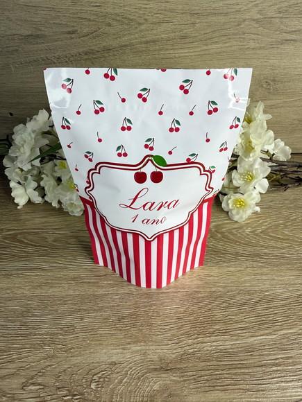 Saquinho Zip Lock Personalizado 19x12 Cereja